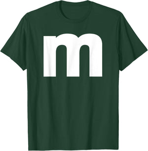 Letter M Capital Alphabet, Groups Halloween T-Shirt - T-Shirt | Forest
