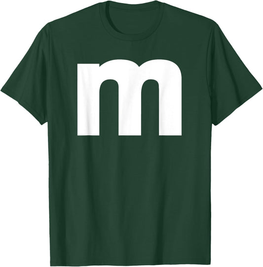 Letter M Capital Alphabet, Groups Halloween T-Shirt - T-Shirt | Forest