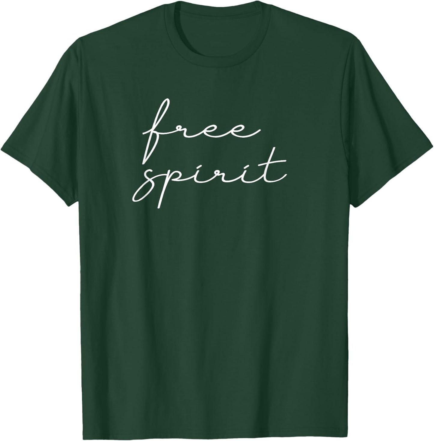 Free Spirit Cute Family Inspirational Yoga Workout Travel T-Shirt - T-Shirt | Forest