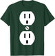 Couple Plug Socket Matching Costume Funny Halloween Gifts T-Shirt - T-Shirt | Forest