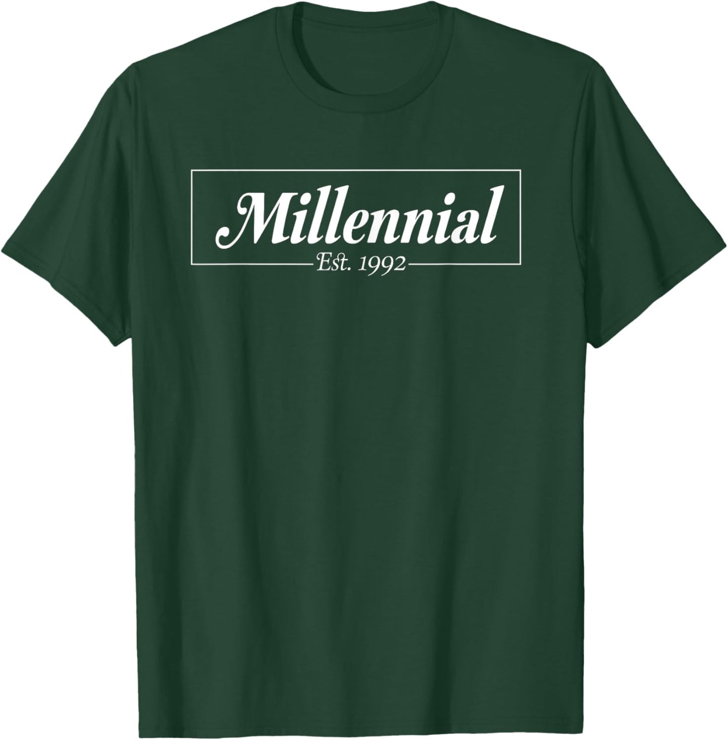 Millennial Established 1992 Birth Year T-Shirt - T-Shirt | Forest