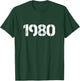 Vintage Retro 1980 Birthday T-Shirt - T-Shirt | Forest