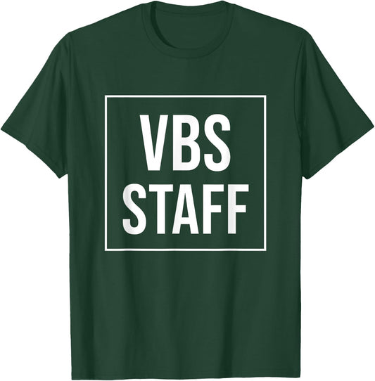 VBS Staff VBS Vacation Bible School Christian Church Jesus T-Shirt - T-Shirt | Forest
