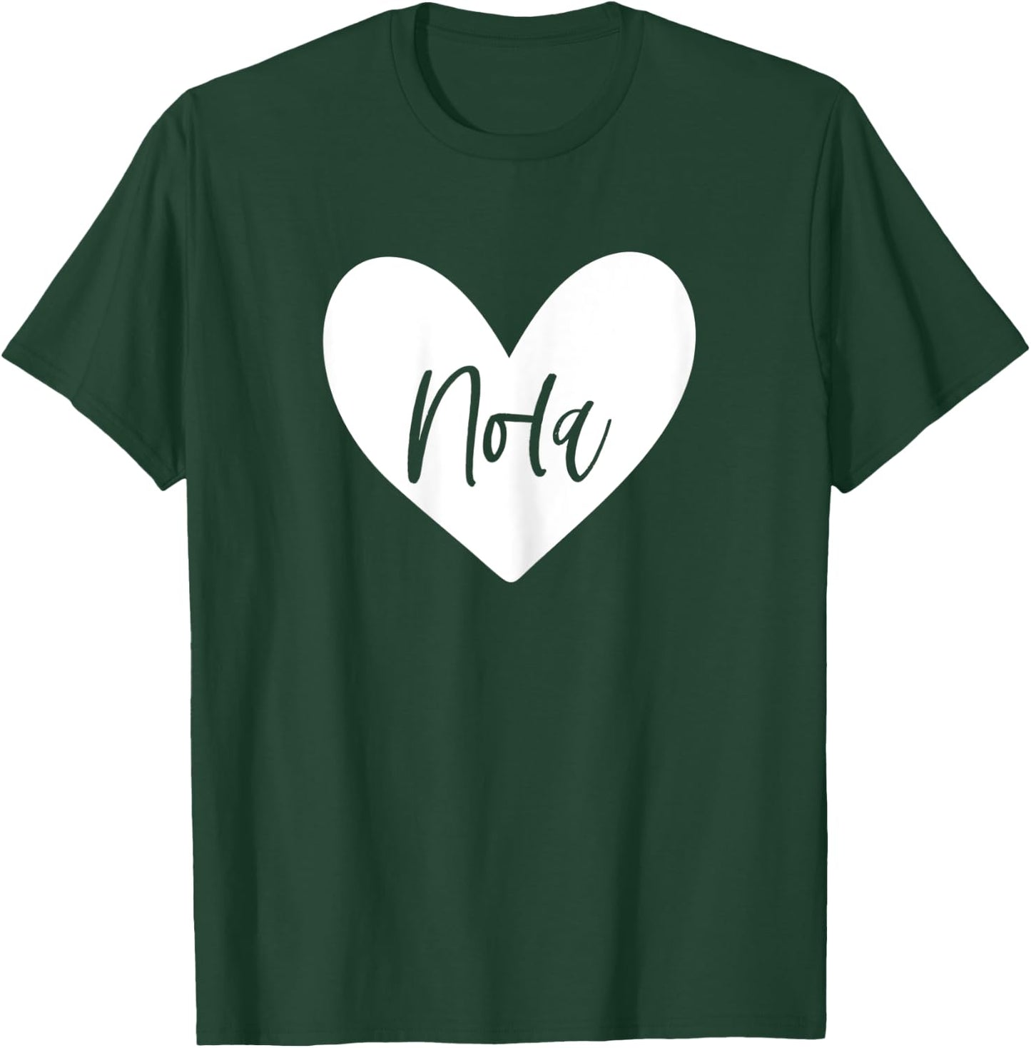 Nola Pink Name Heart Love Woman Girl Friend Personalized T-Shirt - T-Shirt | Forest