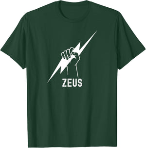 Zeus Lightning Bolt T-Shirt - T-Shirt | Forest