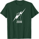 Zeus Lightning Bolt T-Shirt - T-Shirt | Forest