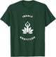 Inhale Gratitude Inspirational Yoga Lotus Flower Graphic T-Shirt - T-Shirt | Forest