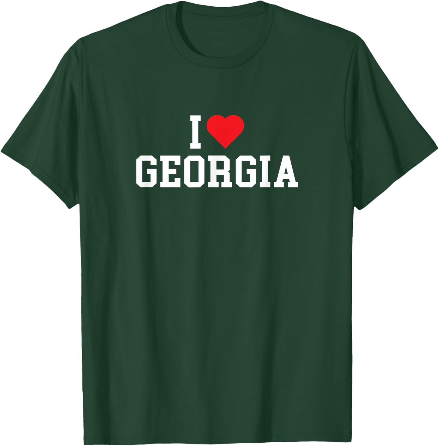 I Love Georgia - GA - Throwback Design - Classic T-Shirt - T-Shirt | Forest
