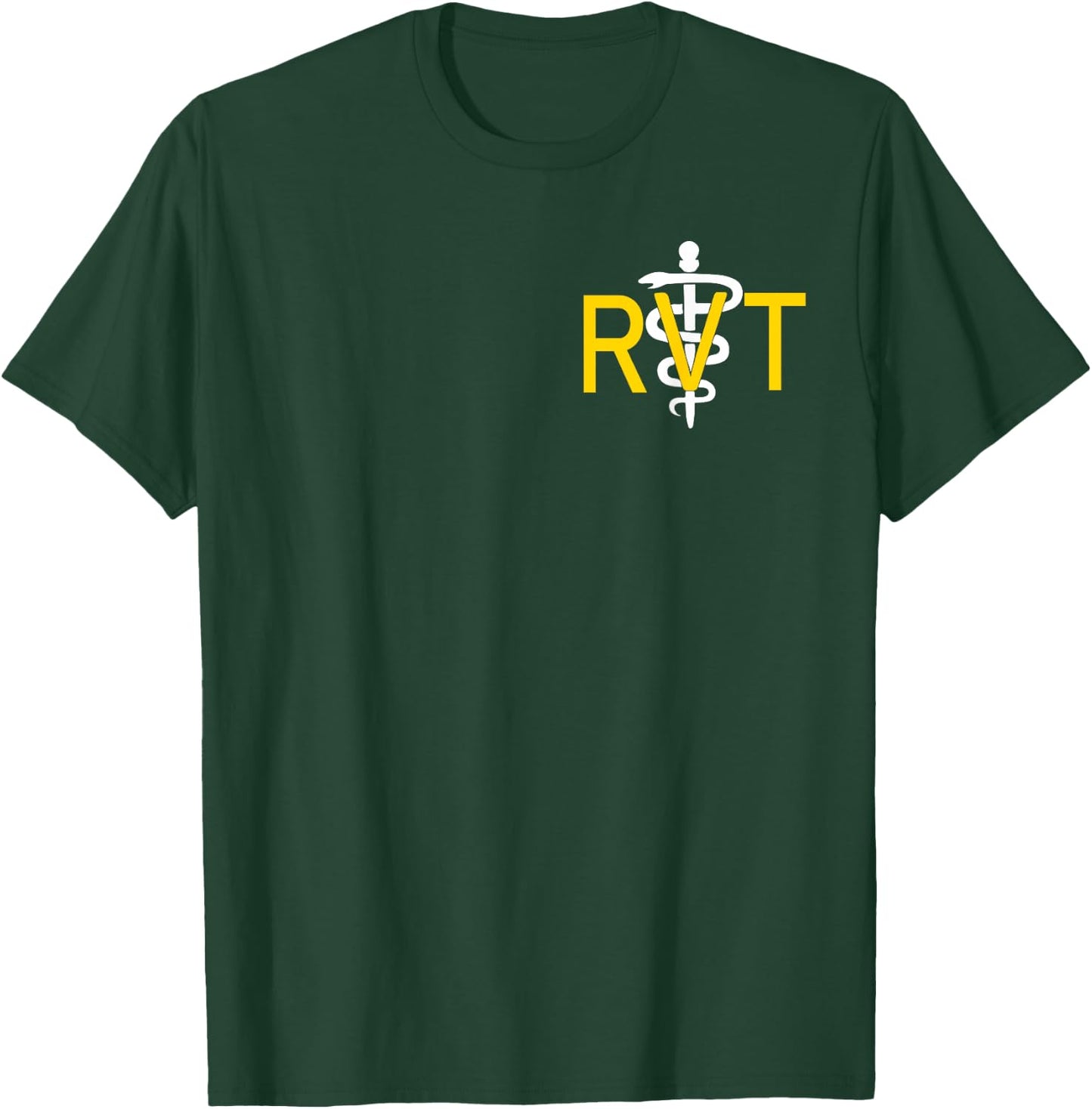 Registered Veterinary Technician RVT Caduceus Logo Graphic T-Shirt - T-Shirt | Forest