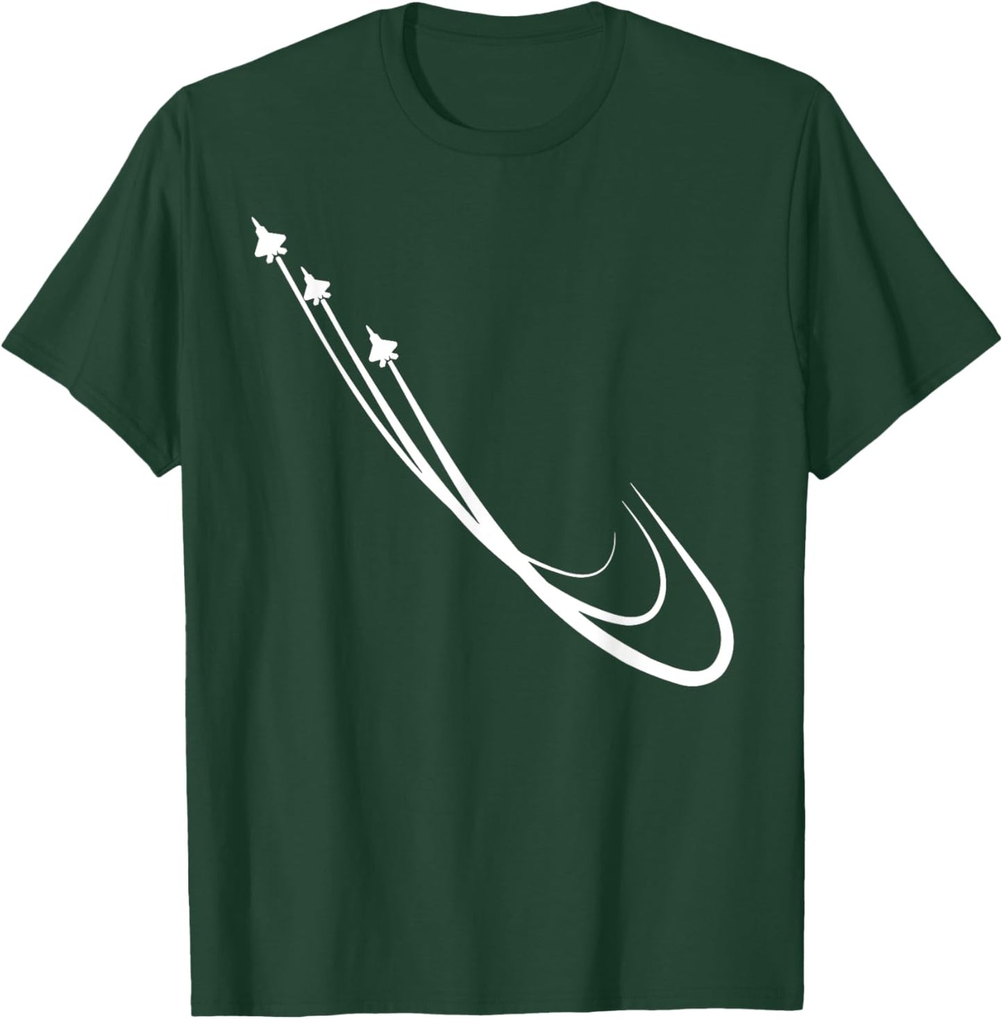 Military Fighter Jet Plane Patriotic Pilot Airplane Gift T-Shirt - T-Shirt | Forest
