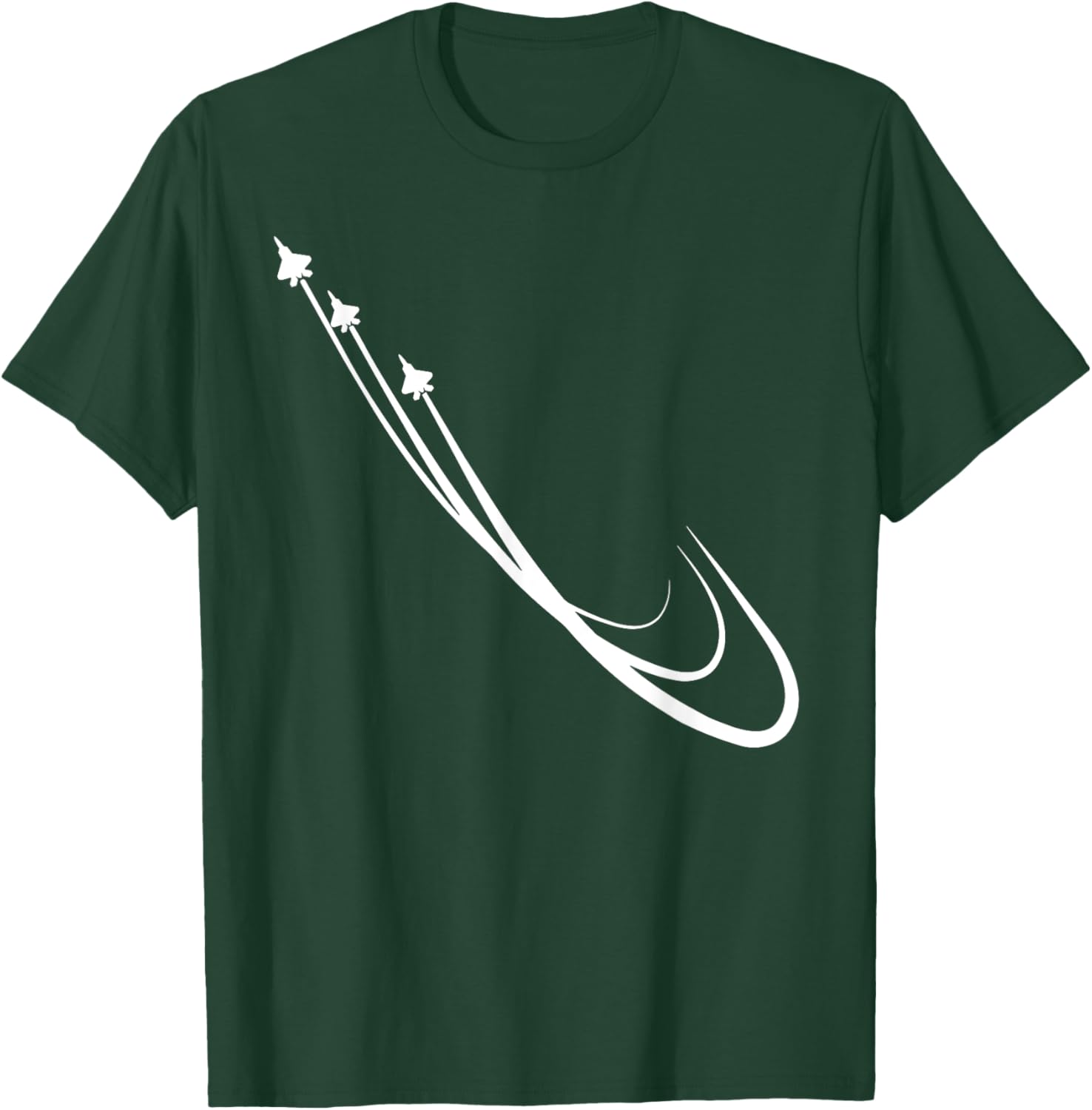 Military Fighter Jet Plane Patriotic Pilot Airplane Gift T-Shirt - T-Shirt | Forest