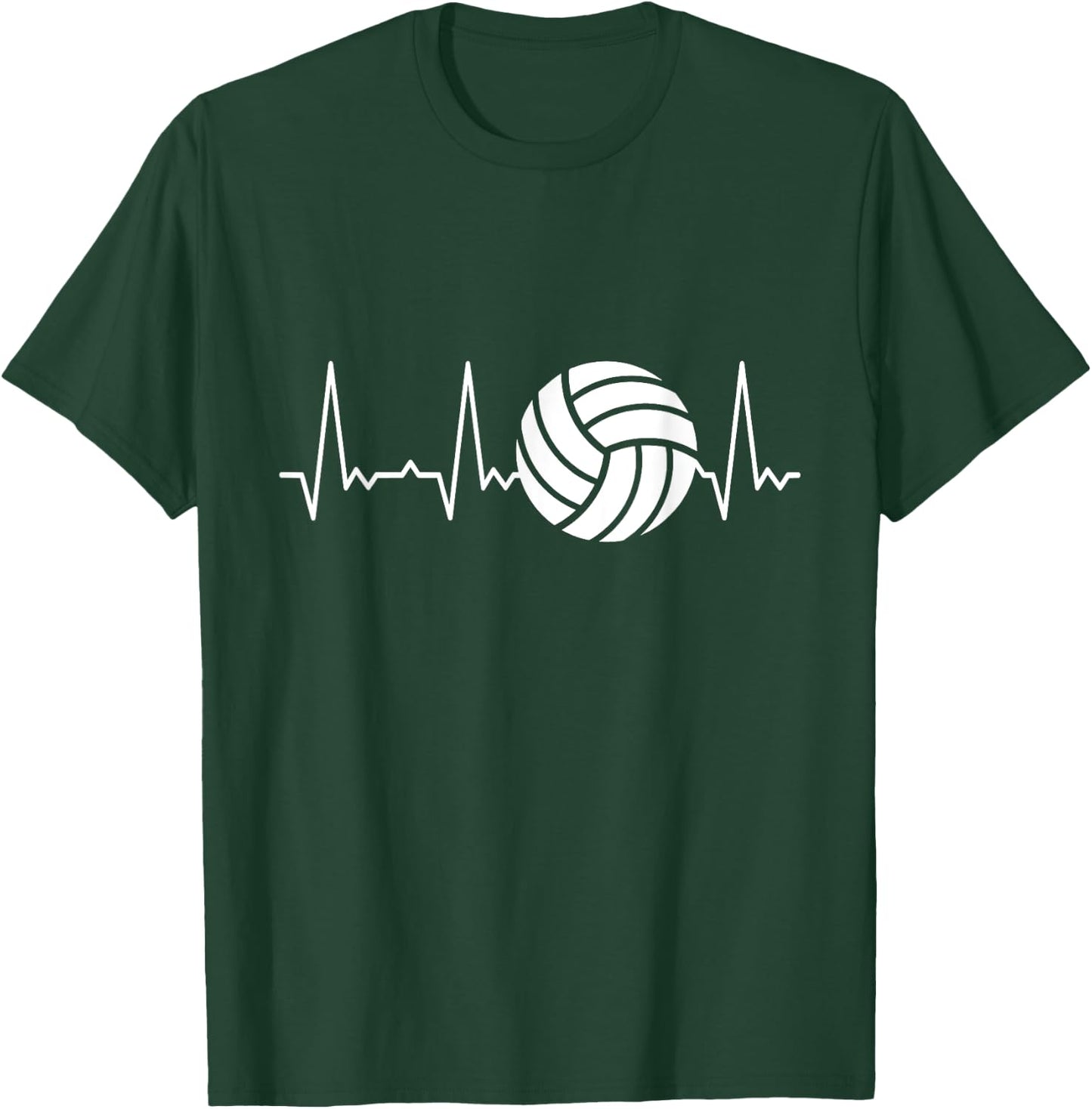 Heartbeat Volleyball T-Shirt - T-Shirt | Forest