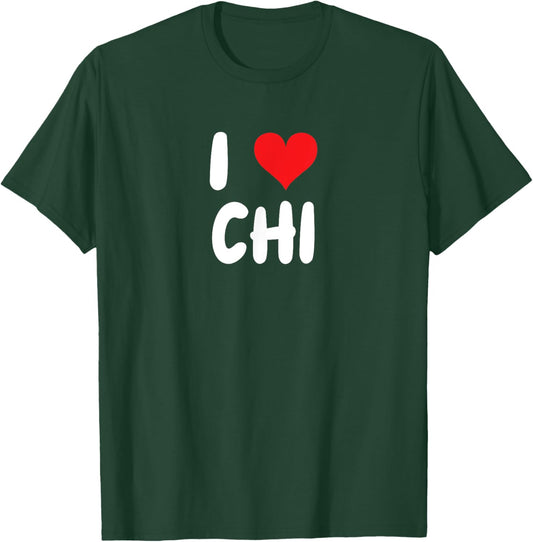 I Love Chi - Heart T-Shirt - T-Shirt | Forest
