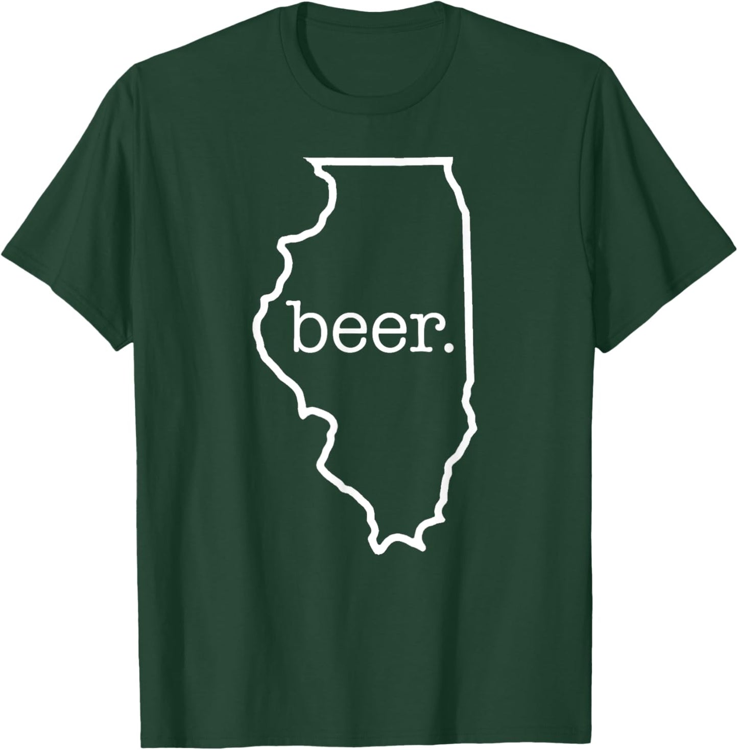 Craft Beer Lover Illinois Beer State Of Illinois Men Women T-Shirt - T-Shirt | Forest
