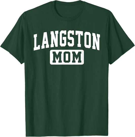 Langston University Mom Mother Arch Vintage Family Men Women T-Shirt - T-Shirt | Forest