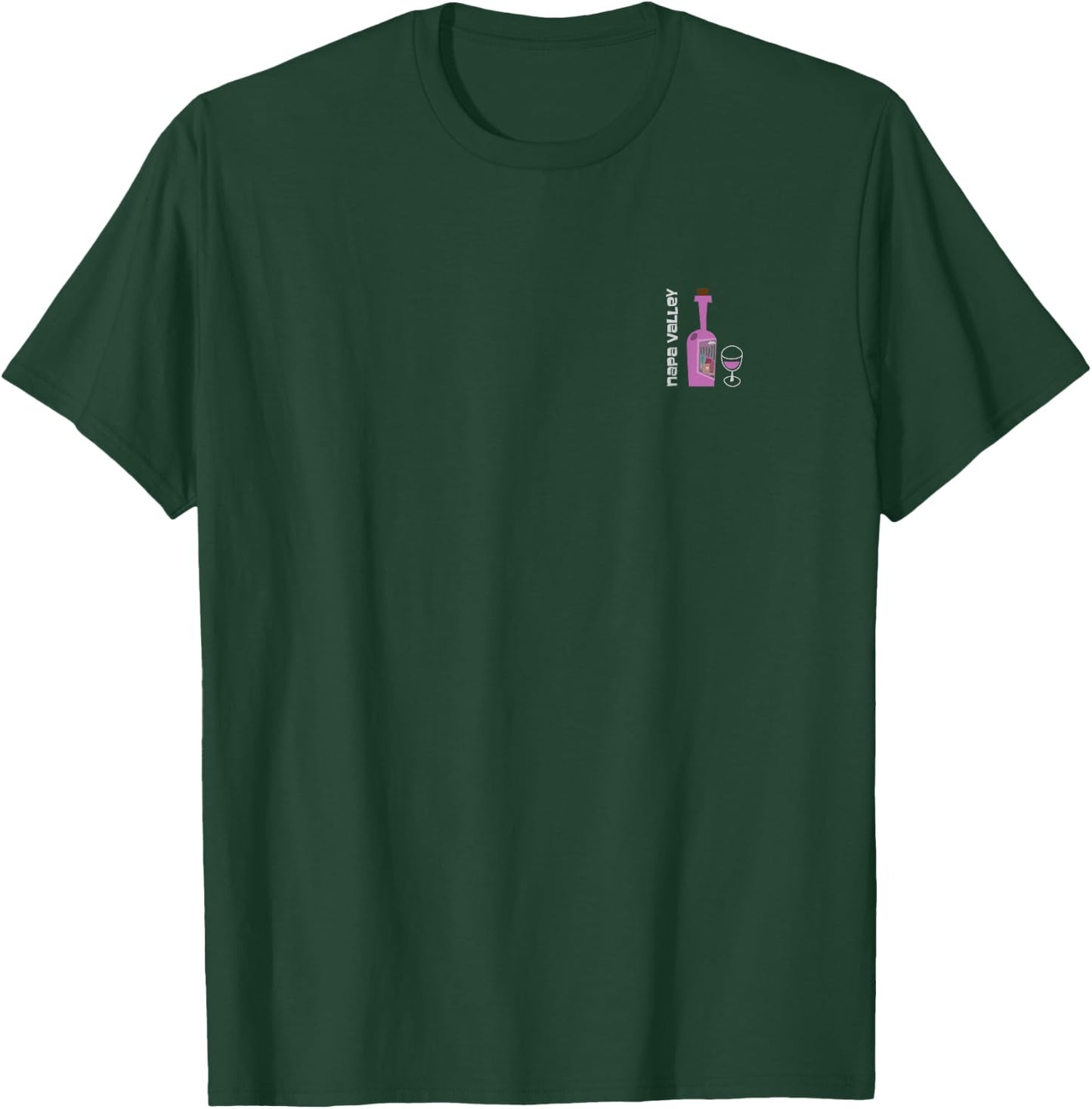 Napa Valley Wine Region Pocket Motif T-Shirt - T-Shirt | Forest