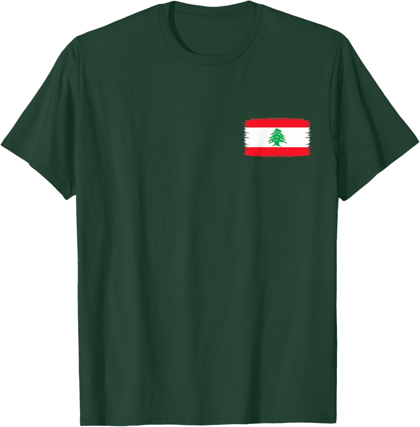 Lebanon Flag Holiday Lebanon Heart Lebanese Flag T-Shirt - T-Shirt | Forest