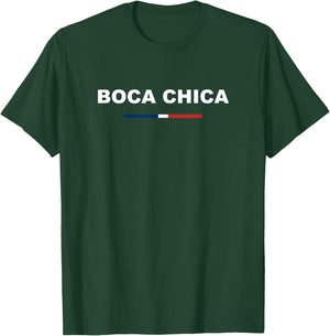 Boca Chica Traditional Dominican Republic Flag City Dominica T-Shirt - T-Shirt | Forest