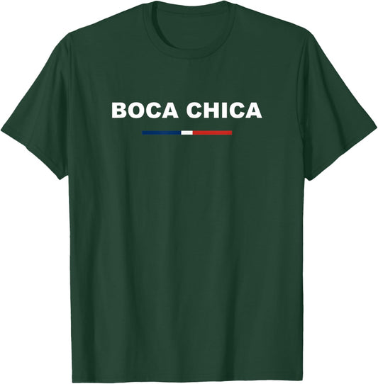 Boca Chica Traditional Dominican Republic Flag City Dominica T-Shirt - T-Shirt | Forest