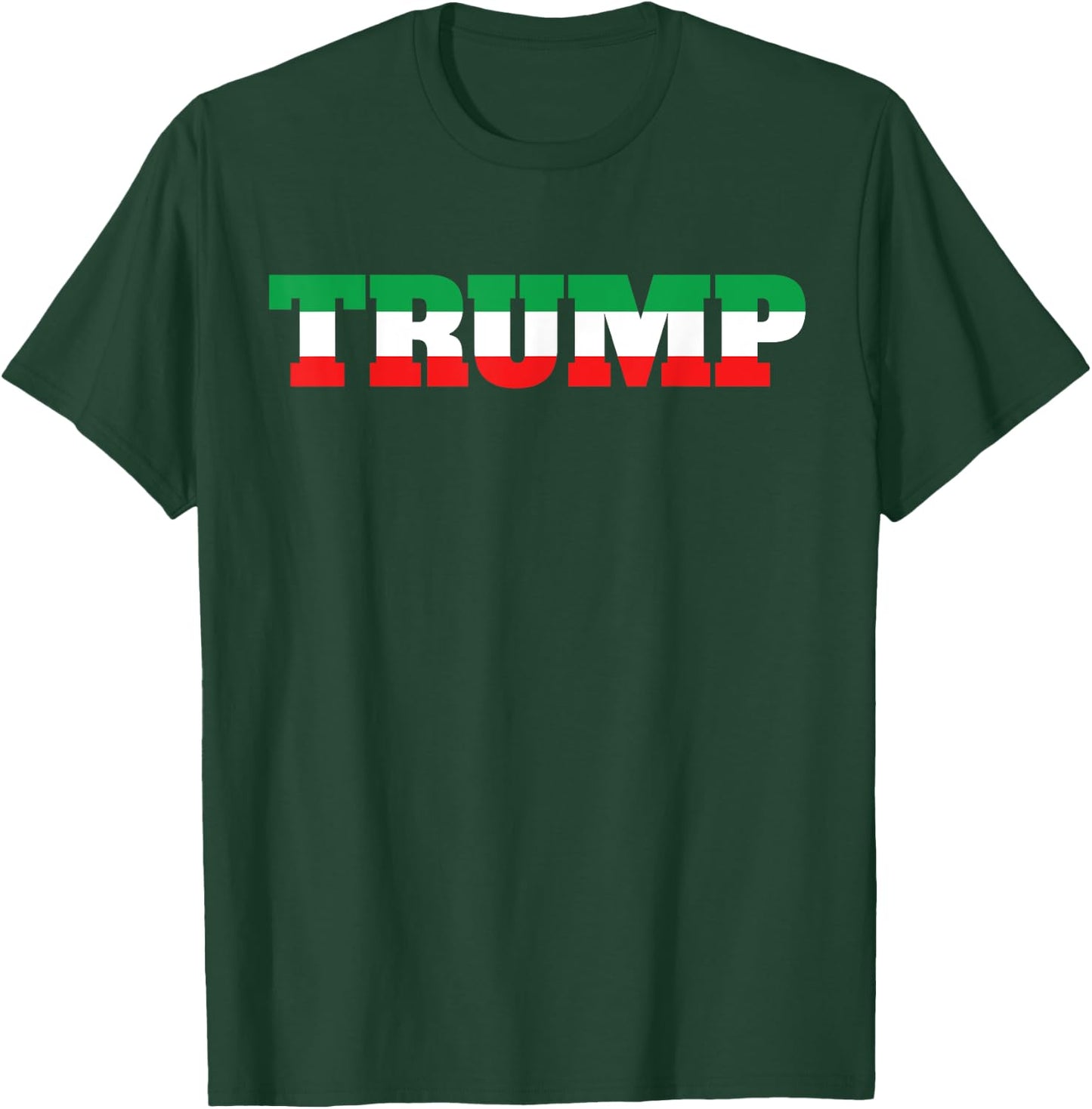 Italians For Trump Italiano Supporter Italy National Flag T-Shirt - T-Shirt | Forest