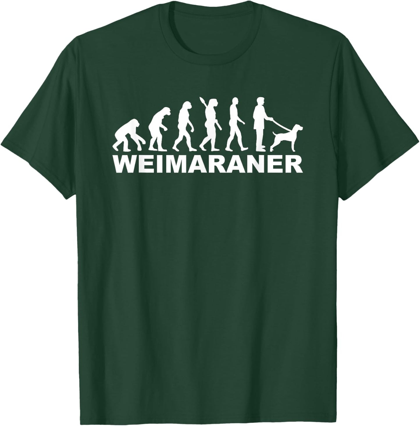 Weimaraner Evolution T-Shirt - T-Shirt | Forest
