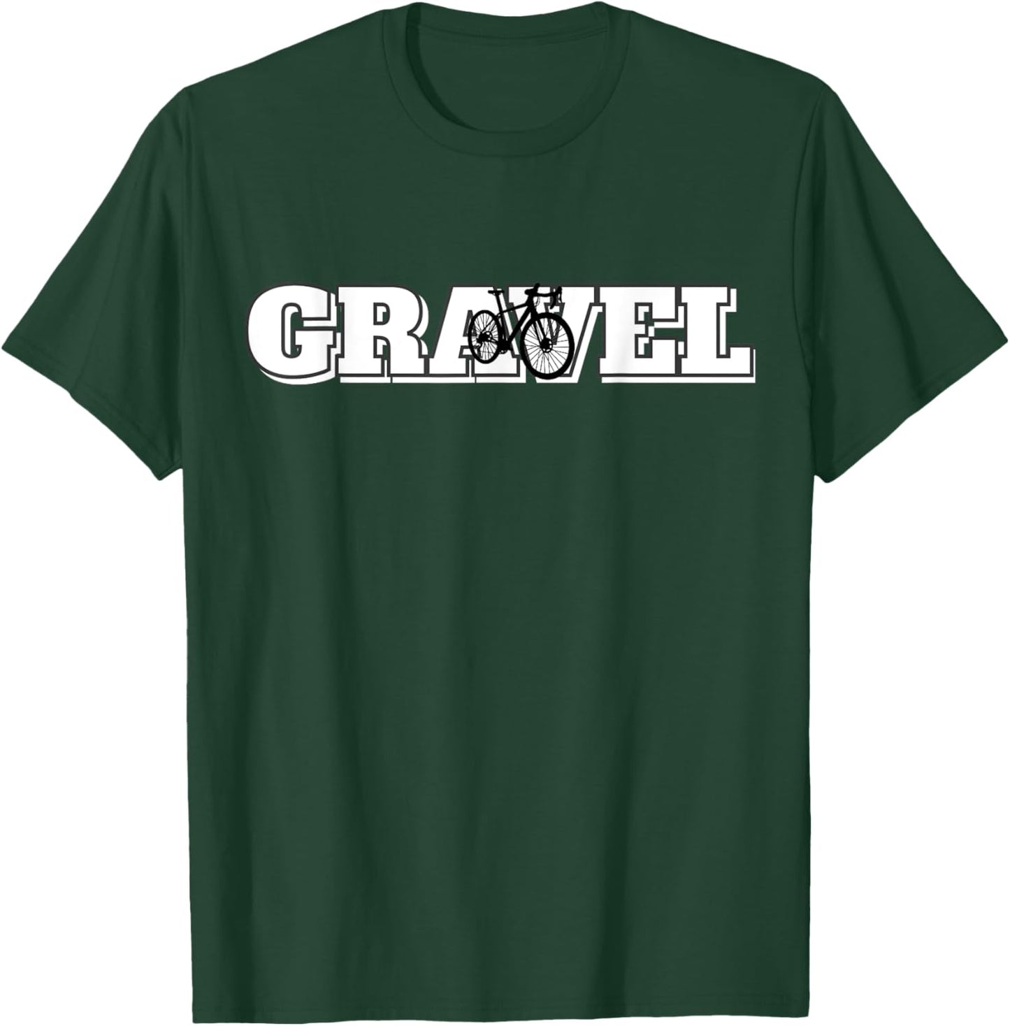 Gravel Bike Design "Gravel" Gravel bike gift T-Shirt - T-Shirt | Forest