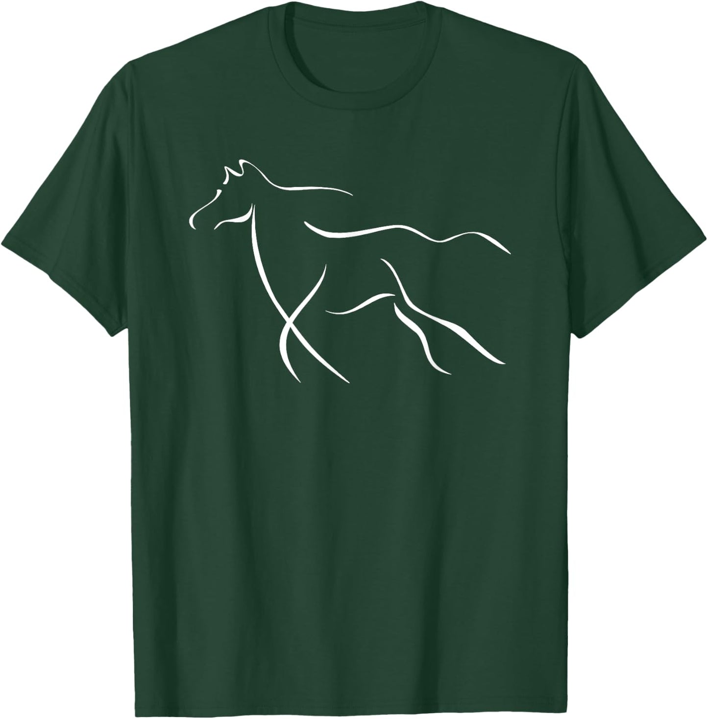 A Simple Line Drawing of a Horse T-Shirt - T-Shirt | Forest
