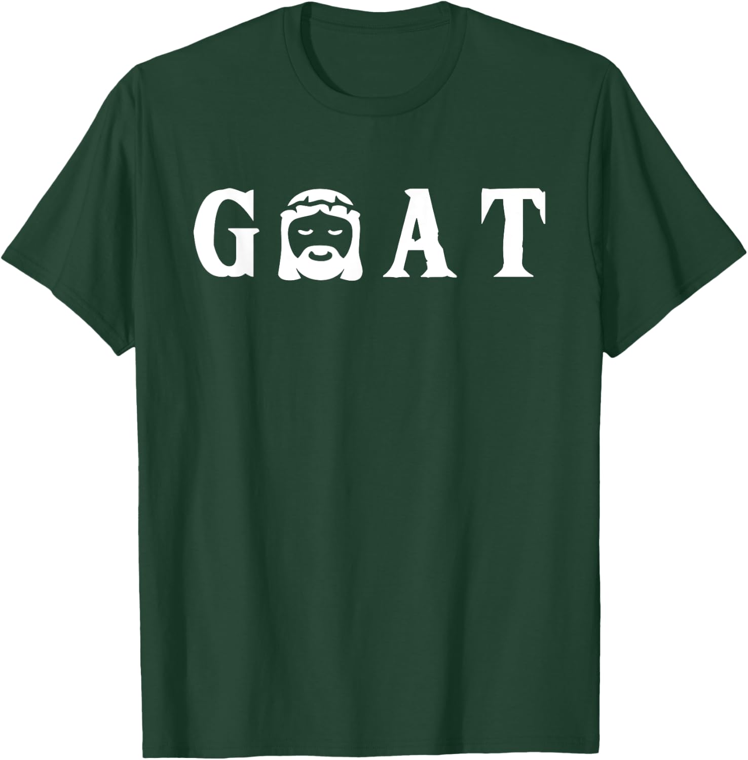 GOAT Jesus Christian Gift T-Shirt - T-Shirt | Forest