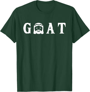GOAT Jesus Christian Gift T-Shirt - T-Shirt | Forest