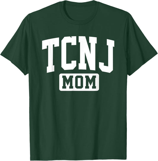 Family University College Arch Retro Design TCNJ The College of New Jersey Mom Mother Arch Vintage T-Shirt - T-Shirt | Forest