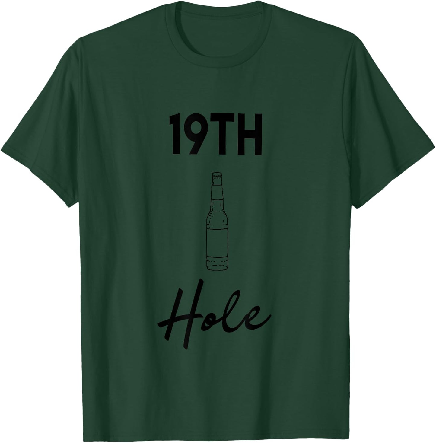 19th Hole Golf Beer T-Shirt - T-Shirt | Forest