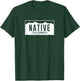 Colorado Native License Plate Design (white)- Colorado T-Shirt - T-Shirt | Forest