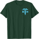 Teal Caduceus RN Registered Nurse Medical Symbol Logo Print T-Shirt - T-Shirt | Forest