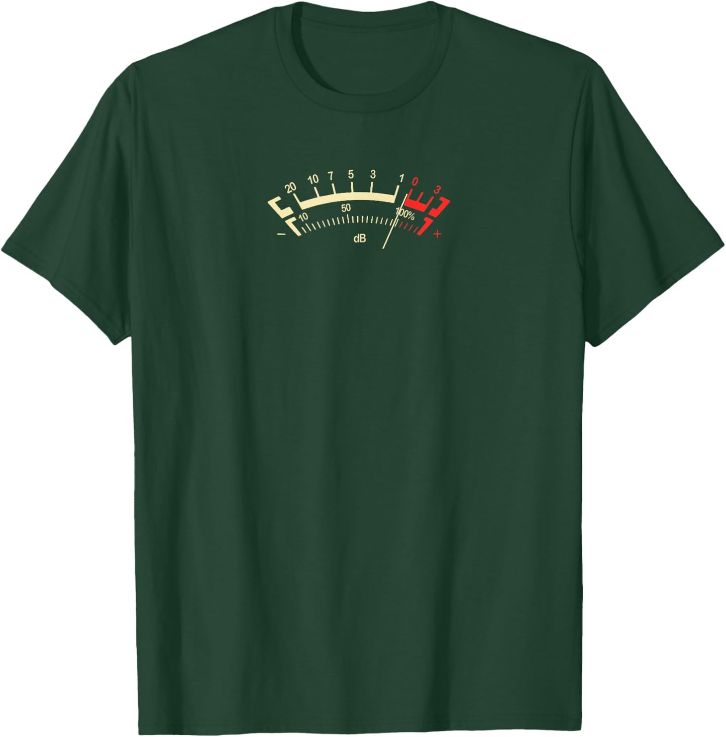 Retro dB Classic Analog Decibel Sound Power Meter Gauge Fun T-Shirt - T-Shirt | Forest