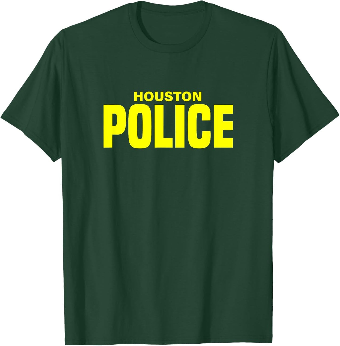 City of Houston Police Officer Texas Policeman Uniform Duty T-Shirt - T-Shirt | Forest