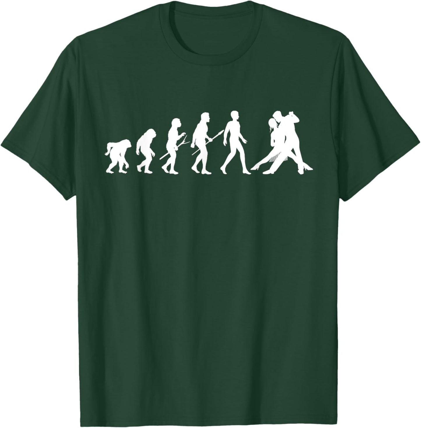 Evolution From Apes to Ballroom Dancing T-Shirt - T-Shirt | Forest