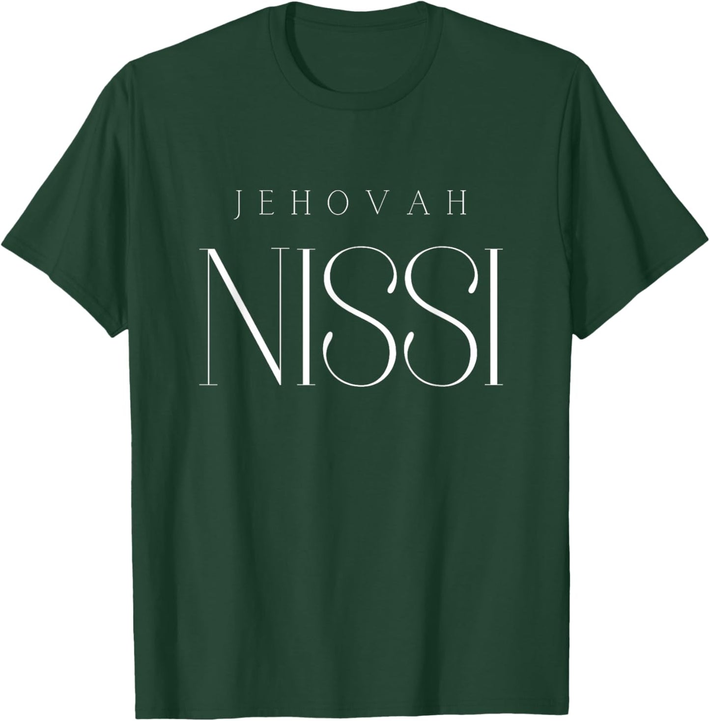 Jehovah Nissi The Lord My Banner Hebrew Christian T-Shirt - T-Shirt | Forest