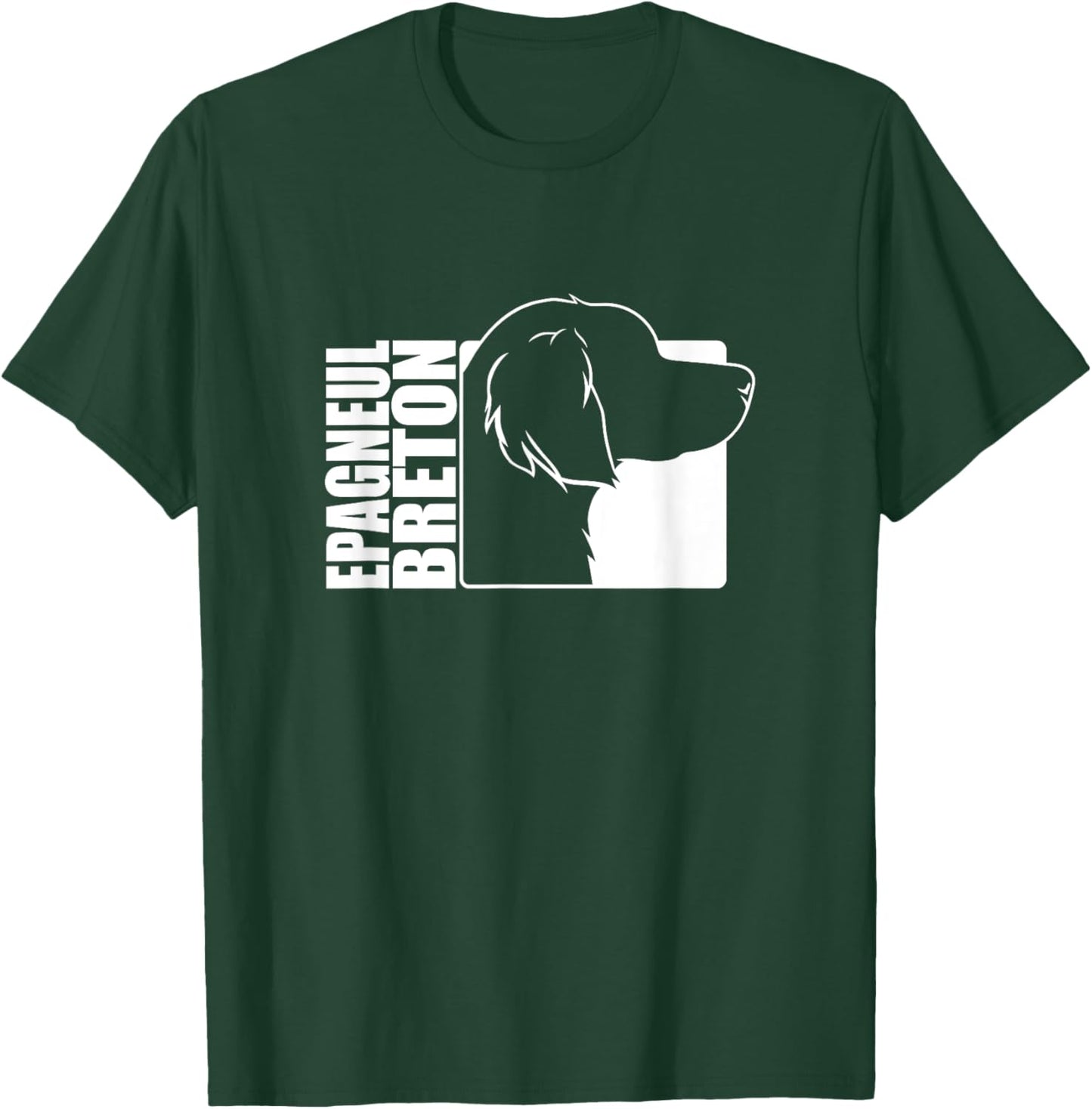 Funny proud Epagneul Breton profile dog mom hunting dog T-Shirt - T-Shirt | Forest