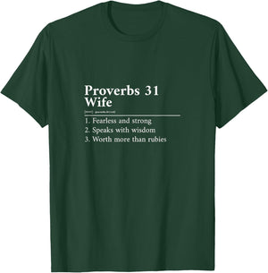 Proverbs 31 Wife Definition T-Shirt - T-Shirt | Forest