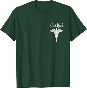 Blood bank Tech lab week Transfusion Nurse Blood Donation T-Shirt - T-Shirt | Forest