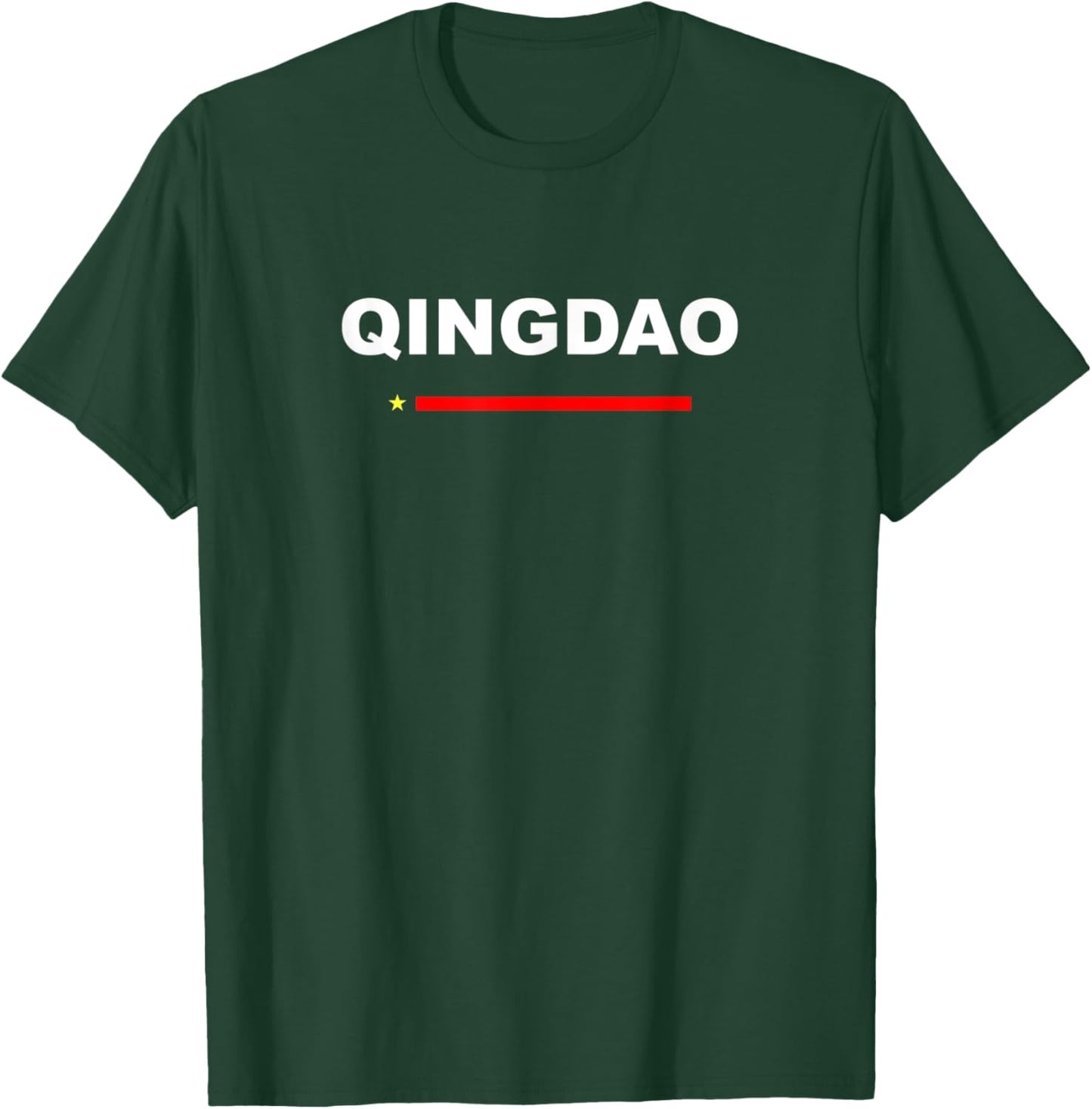 I Love Qingdao, Traditional Chinese Clothing, China Flag T-Shirt - T-Shirt | Forest