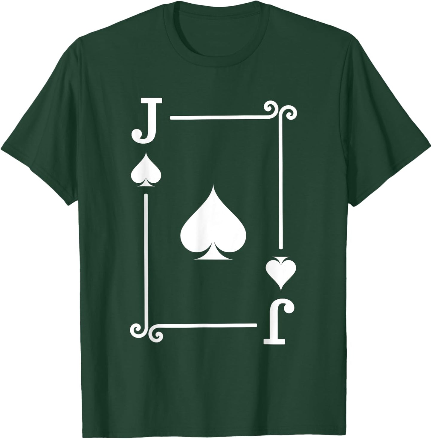 Playing Cards Costume - Jack Card Spades - Jack Card T-Shirt - T-Shirt | Forest