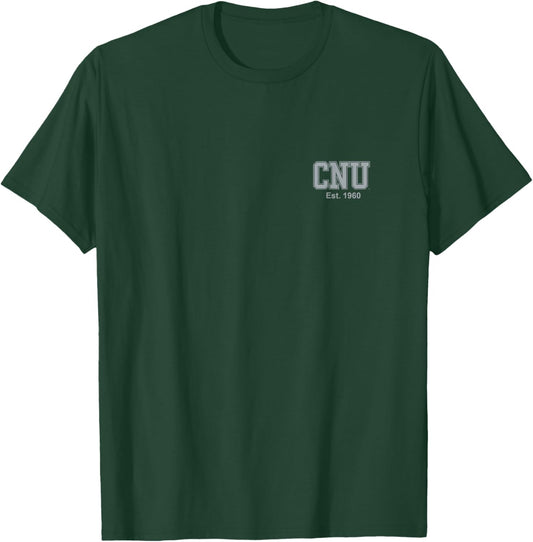 Christopher Newport Captains | Official NCAA | AW.CNP0003-01 T-Shirt - T-Shirt | Forest