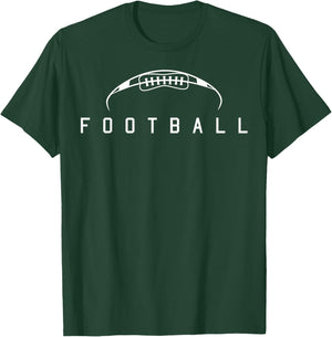 American Football Lines Sports Player T-Shirt - T-Shirt | Forest