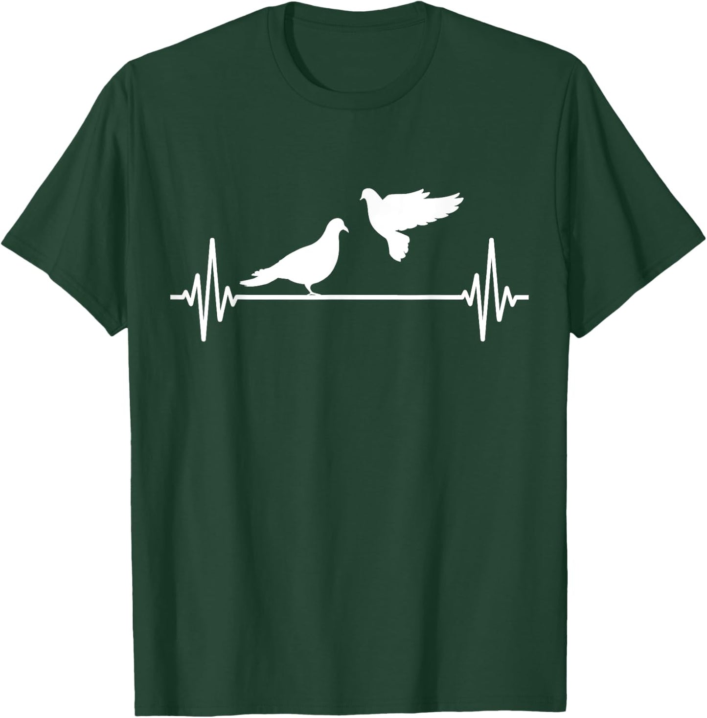 Pigeon Love Pigeons Motif Dovecote Funny T-Shirt - T-Shirt | Forest