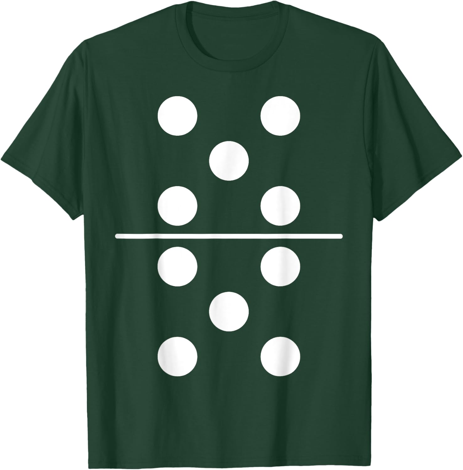 Domino Costume 5 5 Matching Family Easy Group Halloween T-Shirt - T-Shirt | Forest