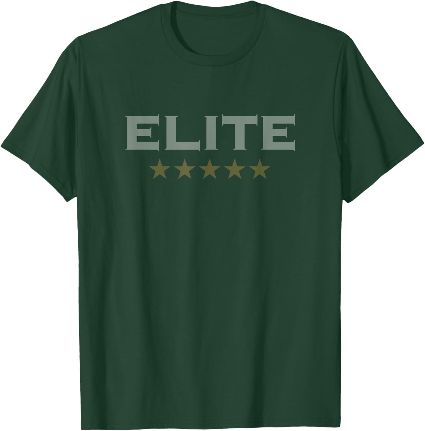Elite Team 5 Stars Security Winner Superhero Best Fun Quotes T-Shirt - T-Shirt | Forest
