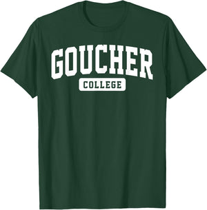 Goucher College Arch Vintage Classic Design Gifts Men Women T-Shirt - T-Shirt | Forest