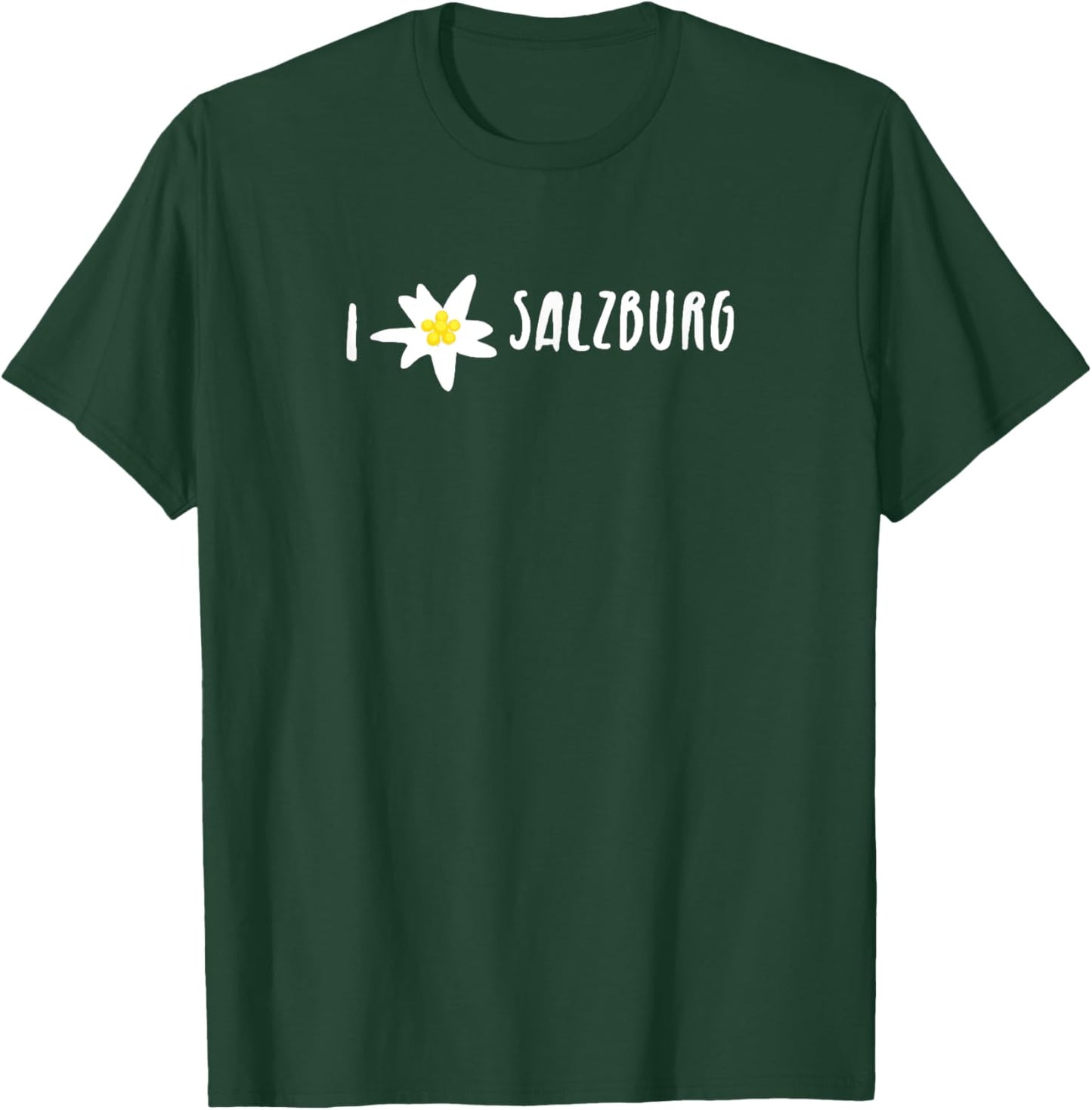 I love Salzburg Salzburger Edelweiss Austrian T-Shirt - T-Shirt | Forest