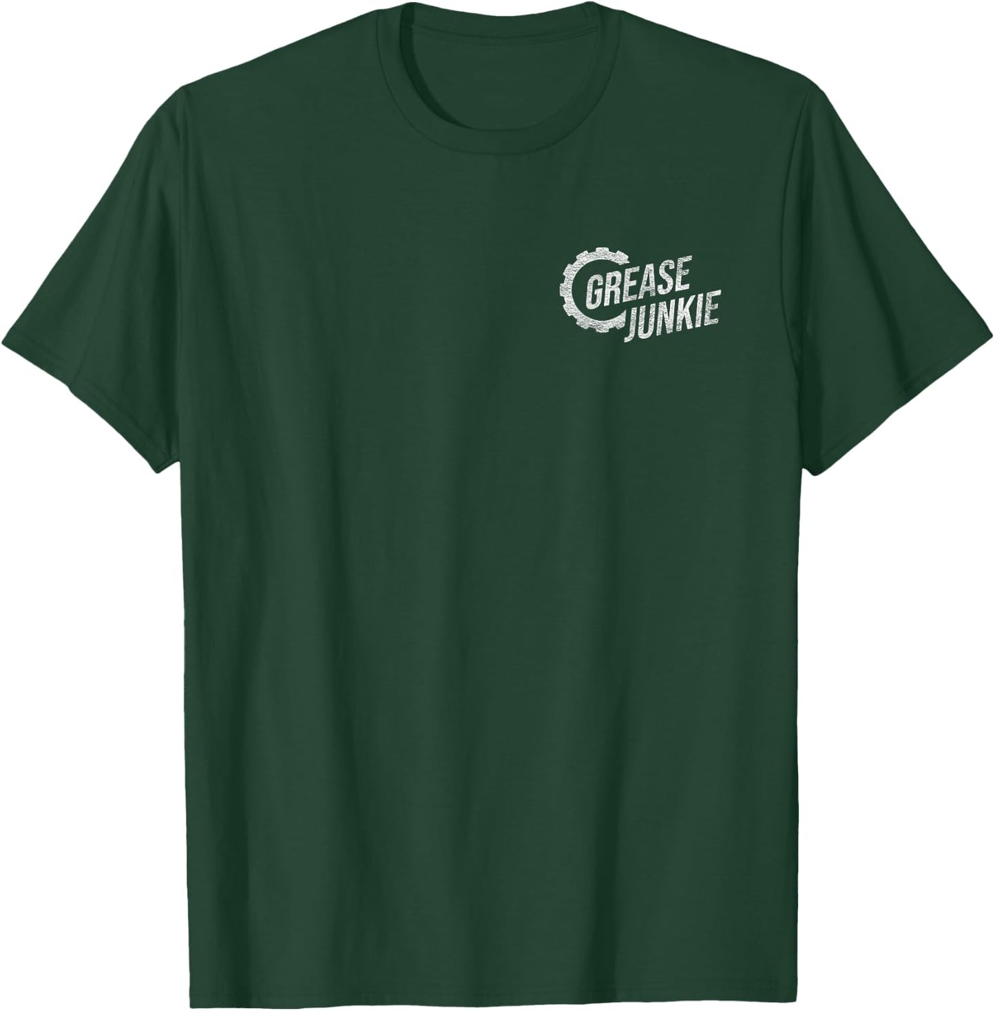 Grease Junkie Monkey Mechanic Tech Garage Repair Engines T-Shirt - T-Shirt | Forest